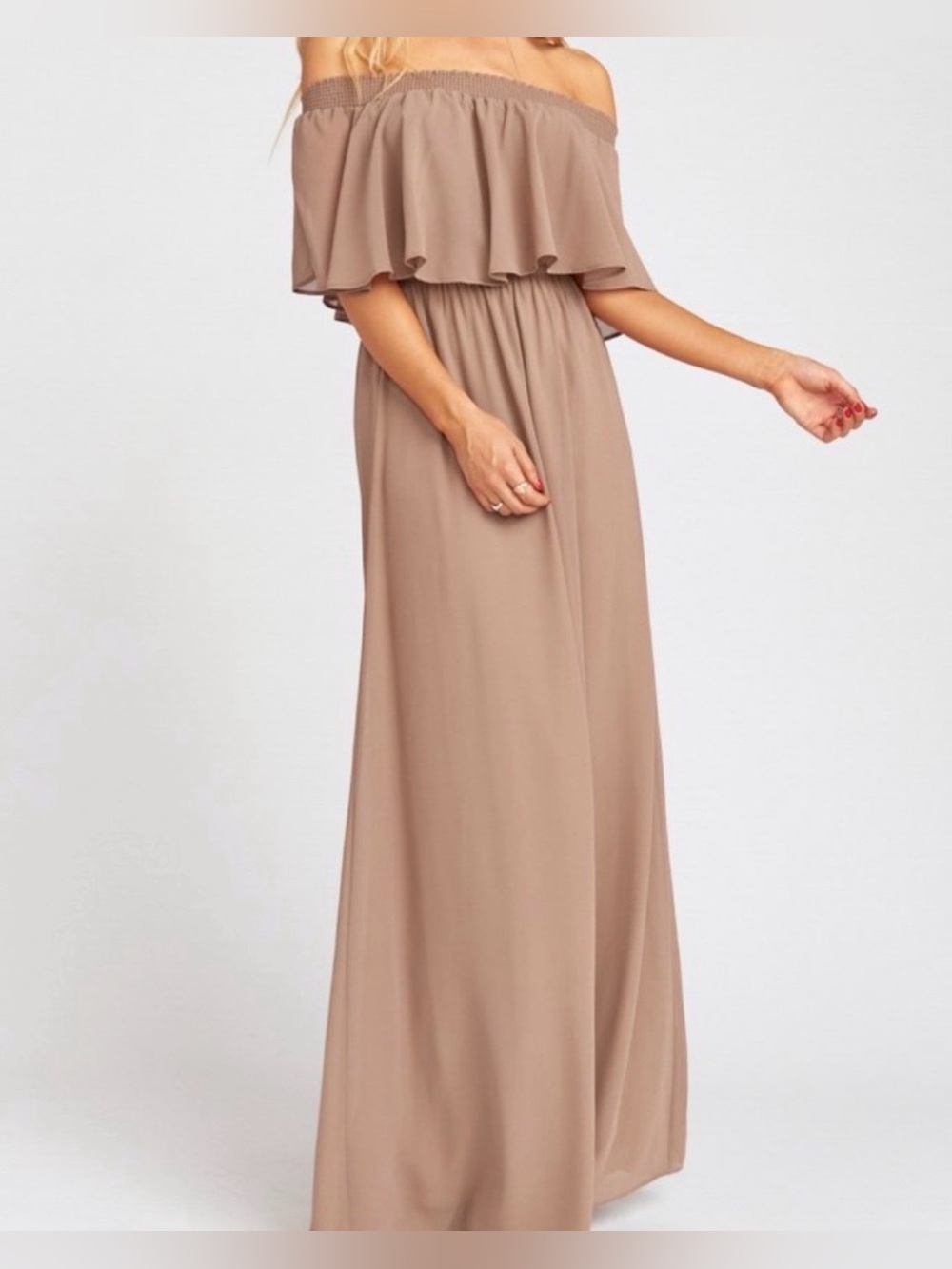 Show me your mumu hacienda ruffle top maxi dress